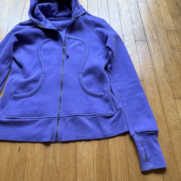 Lululemon Size 10 Purple Rocksteady Pigeon Scuba Hoodie Full-Zip Fleece Jacket - Picture 13 of 16